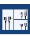 Kup UGREEN kątowy kabel przewód USB - USB Typ C Quick Charge 3.0 QC3.0 3 A 1,5 m szary (US176 60783) - UGR693GRY - {ean13} - Sklep Home Screen