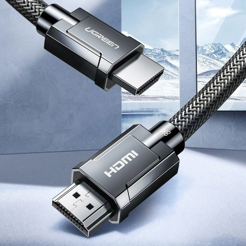 Kup UGREEN HDMI 2.1 8K 60 Hz / 4K 120 Hz 3D 48 Gbps HDR VRR QMS ALLM eARC QFT Kabel 1,5 m grau (HD135 70320) - UGR695GRY - {ean13} - Sklep Home Screen