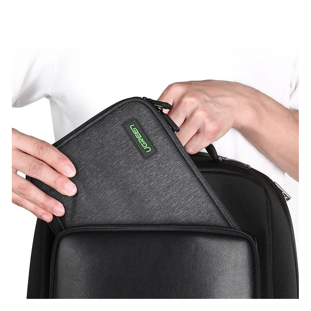 UGREEN etui pudełko na dysk twardy HDD SSD telefon kable akcesoria 24,5 x 17,5 x 5 cm szary (50147 LP149)