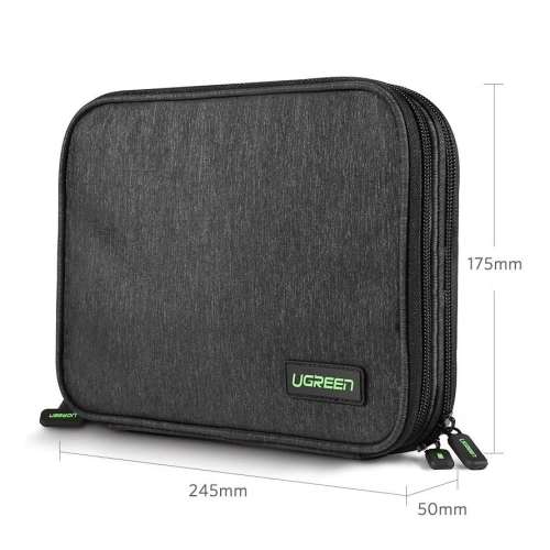 Kup UGREEN etui pudełko na dysk twardy HDD SSD telefon kable akcesoria 24,5 x 17,5 x 5 cm szary (50147 LP149) - UGR700GRY - {ean13} - Sklep Home Screen