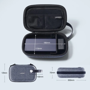 Buy Ugreen Cable Accessory Storage Bag 20,3 x 12,9 x 7,2 cm gray (50903 LP152) - UGR702GRY - {ean13} - Home Screen Store Europe