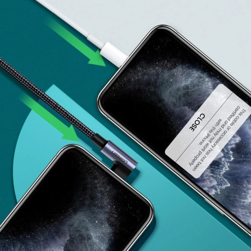 Kup UGREEN MFI szögletes kábel oldalsó USB Type-C - Lightning Power Delivery 3 A 1,5 m szürke (60764 US305) - UGR703GRY - {ean13} - Sklep Home Screen