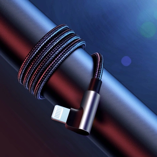 Kup UGREEN MFI kątowy kabel przewód z bocznym wtykiem USB Typ C - Lightning Power Delivery 3 A 1,5 m szary (60764 US305) - UGR703GRY - {ean13} - Sklep Home Screen