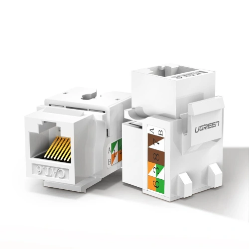 Kup UGREEN önzáró Keystone Ethernet Cat 5e 8P8C RJ45 100 Mbps 568A/B fehér (80176 NW142) - UGR720WHT - {ean13} - Sklep Home Screen