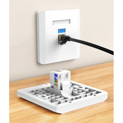 Kup UGREEN gniazdo samozaciskowe Keystone Ethernet Cat 5e 8P8C RJ45 100 Mbps 568A/B biały (80176 NW142) - UGR720WHT - {ean13} - Sklep Home Screen