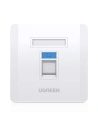 UGREEN 5x LAN Computer-Wandsteckdose RJ45 86 mm x 86 mm weiß (80181 NW144)