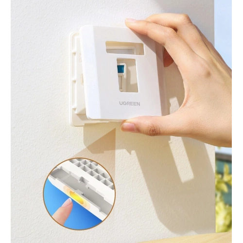 Kup UGREEN 5x ścienne gniazdo internetowe komputerowe LAN RJ45 86 mm x 86 mm biały (80181 NW144) - UGR723WHT - {ean13} - Sklep Home Screen