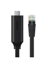 UGREEN adapter przejściówka kabel sieciowy konsolowy internetowy USB Typ C - RJ45 1,5 m czarny (80186 CM204)