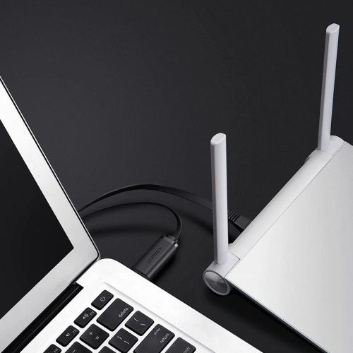 Kup UGREEN adapter przejściówka kabel sieciowy konsolowy internetowy USB Typ C - RJ45 1,5 m czarny (80186 CM204) - UGR724BLK - {ean13} - Sklep Home Screen