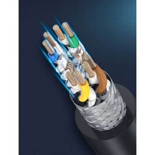 Kup UGREEN kabel przewód internetowy sieciowy Ethernet patchcord RJ45 Cat 8 T568B 15 m czarny (80727 NW121) - UGR726BLK - {ean13} - Sklep Home Screen