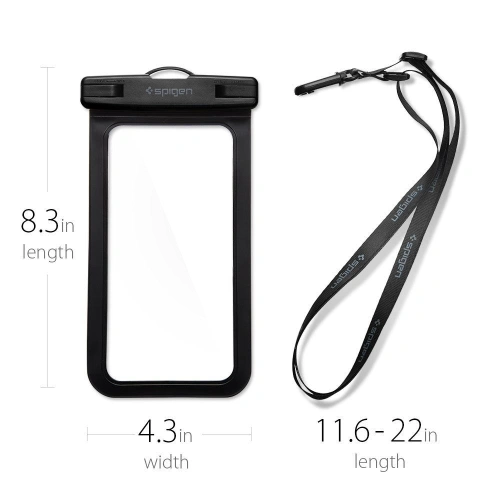 Kup Universelle wasserdichte Hülle Spigen A600 Case Schwarz - SPN128BLK - {ean13} - Sklep Home Screen