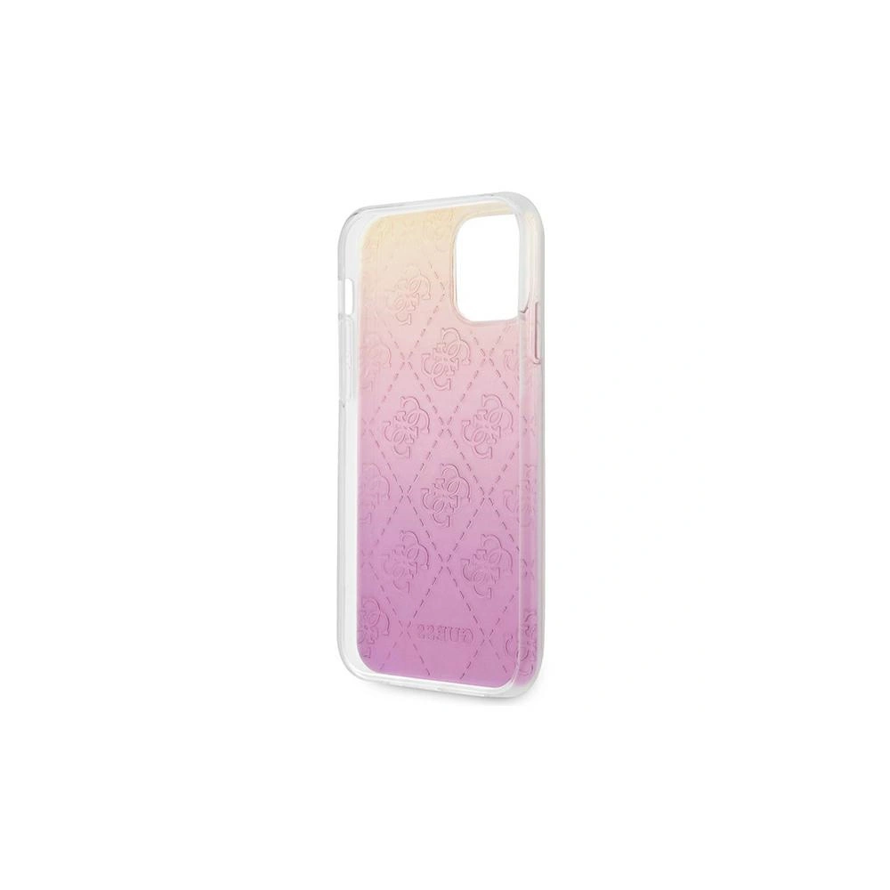 Etui Guess GUHCP12M3D4GGPG Apple iPhone 12/12 Pro różowy pink 3D Raised 4G Gradient