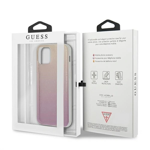Kup Etui Guess GUHCP12M3D4GGPG Apple iPhone 12/12 Pro rózsaszínű pink 3D Raised 4G Gradient - GUE959PNK - {ean13} - Sklep Home Screen