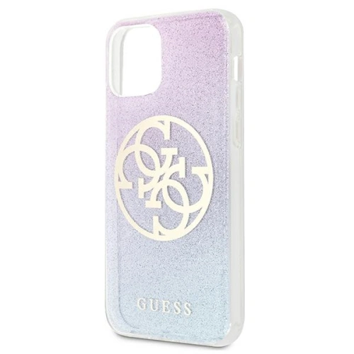 Kup Etui Guess GUHCP12SPCUGLBPG Apple iPhone 12 mini albastru/blue hard case Glitter Gradient 4G Circle Logo - GUE961BLU - {ean13} - Sklep Home Screen