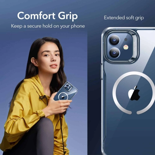 Kup Etui ESR CH HaloLock MagSafe Apple iPhone 12/12 Pro Jelly Fekete - ESR307BLK - {ean13} - Sklep Home Screen