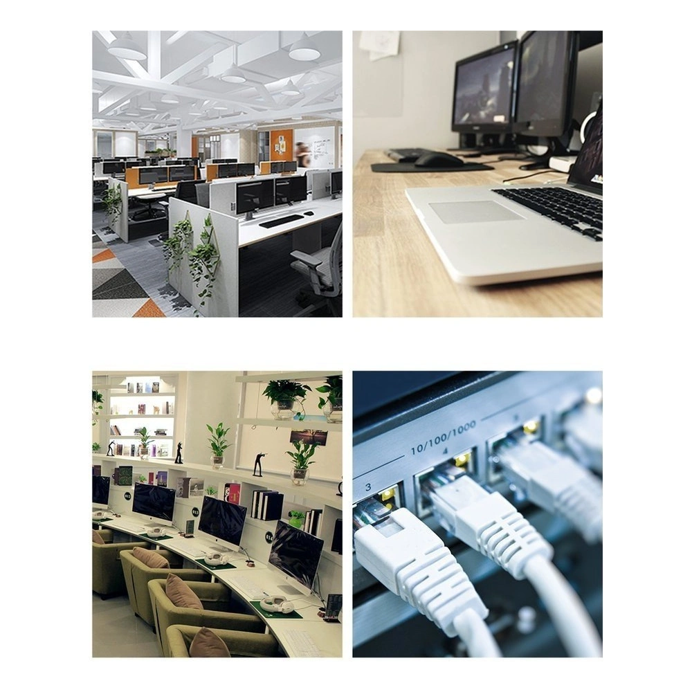 Ugreen kabel przewód internetowy sieciowy Ethernet patchcord RJ45 Cat 8 T568B 20 m czarny (80728 NW121)