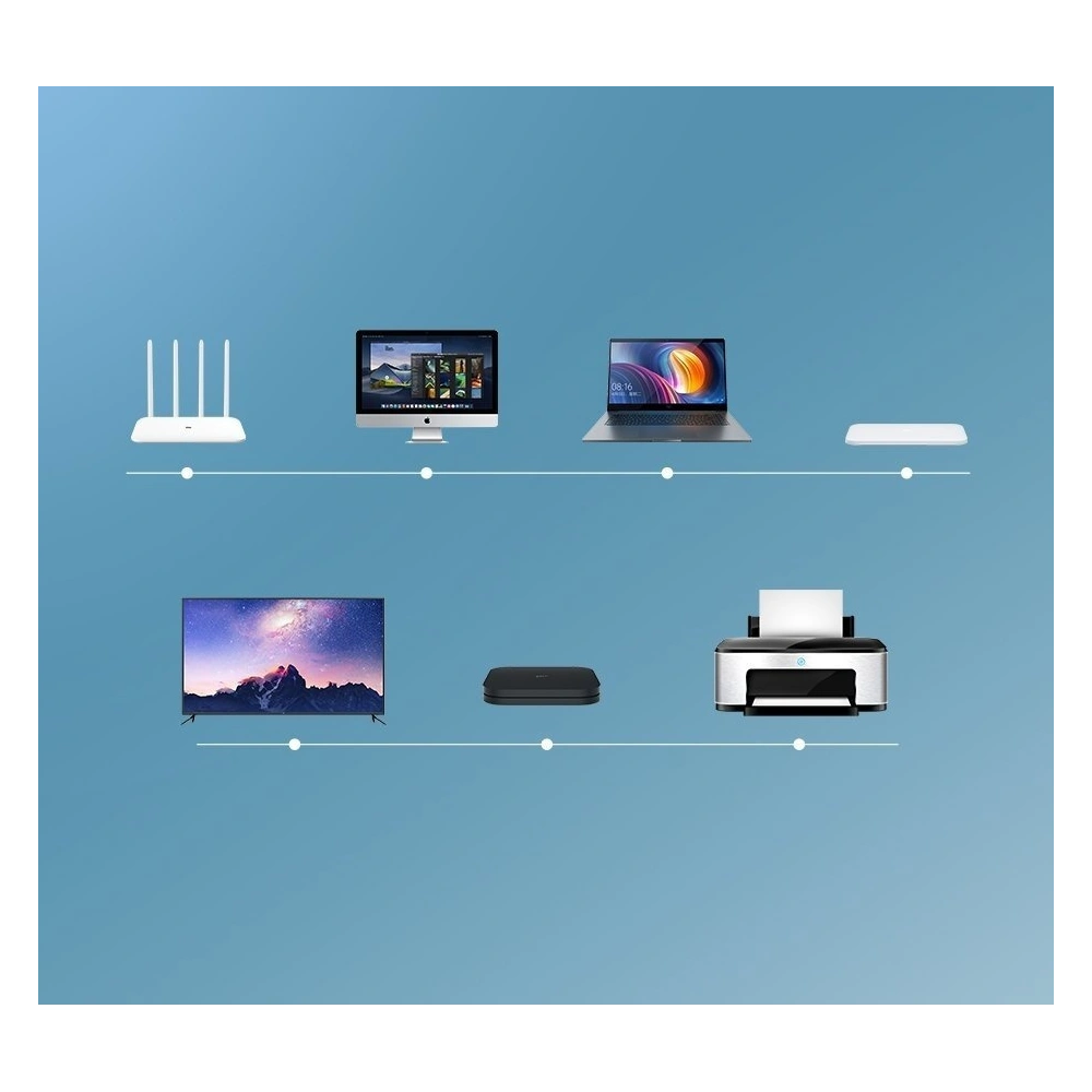 Ugreen kabel przewód internetowy sieciowy Ethernet patchcord RJ45 Cat 8 T568B 20 m czarny (80728 NW121)