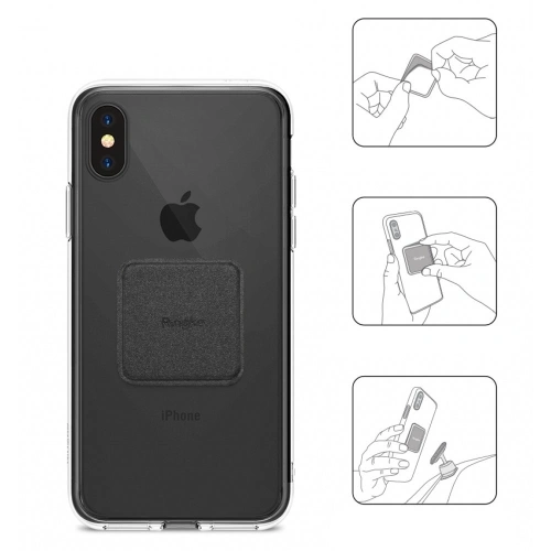 Buy Ringke PU Leather Metal Plates Black - RGK719BLK - {ean13} - Home Screen Store Europe