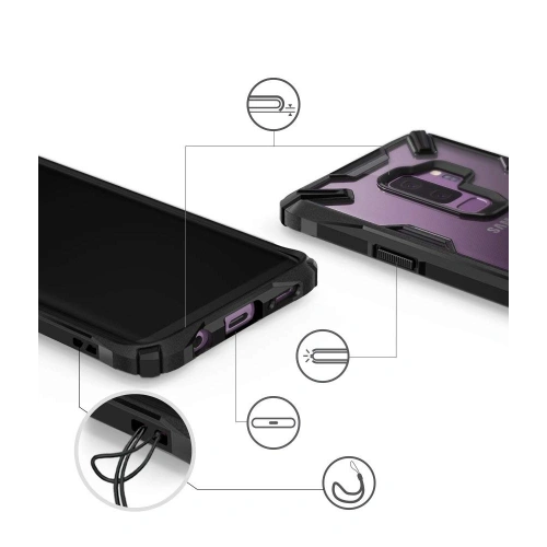 Kup Tok Ringke Fusion-X Samsung Galaxy S9 Plus Fekete - RGK722BLK - {ean13} - Sklep Home Screen