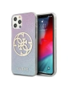 Etui Guess GUHCP12LPCUGLBPG Apple iPhone 12 Pro Max modrý/blue tvrdý obal Glitter Gradient 4G Circle Logo