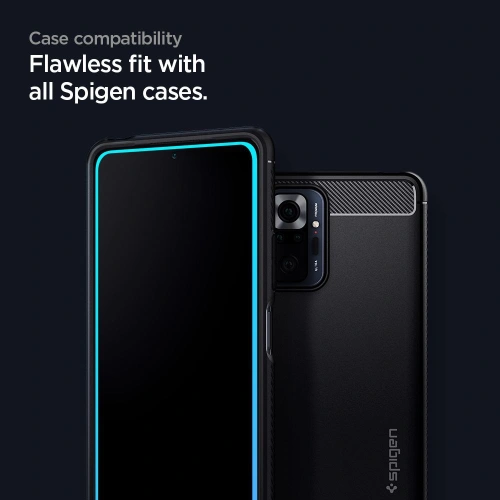 Buy Spigen GLAS.tR Slim Redmi Note 10 Pro Black - SPN1583BLK - {ean13} - Home Screen Store Europe