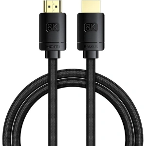 Kabel HDMI 2.1 Baseus High Definition Series, 8K 60Hz, 3D, HDR, 48Gbps, 1m (czarny)