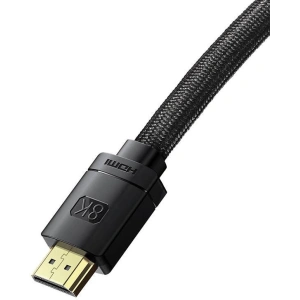 Kabel HDMI 2.1 Baseus High Definition Series, 8K 60Hz, 3D, HDR, 48Gbps, 1m (czarny)
