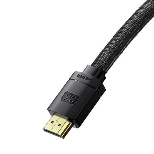 Kup Kabel HDMI 2.1 Baseus High Definition Series, 8K 60Hz, 3D, HDR, 48Gbps, 1m (černý) - BSU2168BLK - {ean13} - Sklep Home Screen