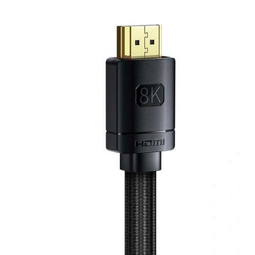 Kup Kabel HDMI 2.1 Baseus High Definition Series, 8K 60Hz, 3D, HDR, 48Gbps, 1m (černý) - BSU2168BLK - {ean13} - Sklep Home Screen
