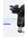 Kup Upevnění do auta s indukční nabíječkou Baseus Metal Gravity Car Mount Wireless Charger Black - BSU043 - {ean13} - Sklep Home Screen