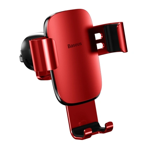 Kup Baseus Metal Age Gravity Car Mount kovový gravitační držák do auta na mřížku ventilace červený (SUYL-D09) - BSU2236RED - {ean13} - Sklep Home Screen