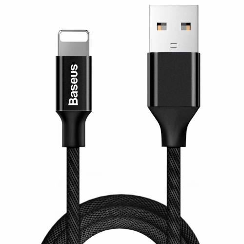 Kup Baseus Yiven kabel s textilním opletem USB / Lightning 1,8M černý (CALYW-A01) - BSU2253BLK - {ean13} - Sklep Home Screen