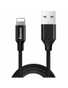 Baseus Yiven kabel s textilním opletem USB / Lightning 1,8M černý (CALYW-A01)
