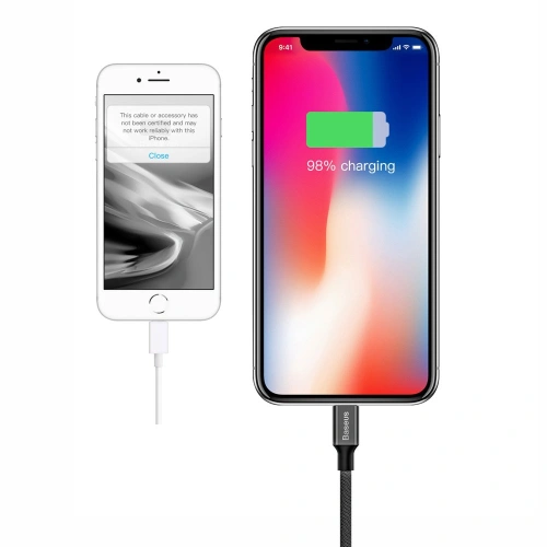 Kup Baseus Yiven kabel s textilním opletem USB / Lightning 1,8M černý (CALYW-A01) - BSU2253BLK - {ean13} - Sklep Home Screen