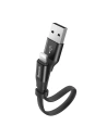 Baseus Nimble Flachkabel USB / Lightning Kabel mit Halter 2A 0.23M schwarz (CALMBJ-B01)