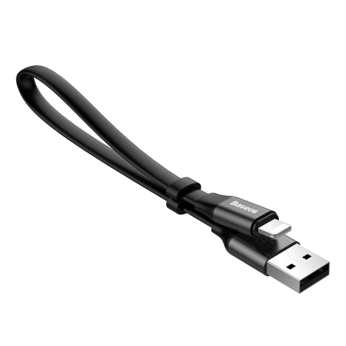 Kup Baseus Nimble lapos USB / Lightning kábel 2A tartóval 0,23M fekete (CALMBJ-B01) - BSU2255BLK - {ean13} - Sklep Home Screen