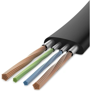 Baseus Nimble plochý kabel USB / Lightning s držákem 2A 0,23M černý (CALMBJ-B01)