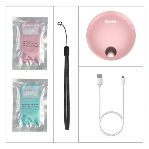 Kup Baseus tragbarer Lufterfrischer mit integriertem Miniventilator rosa (SUXUN-HB04) - BSU2277PNK - {ean13} - Sklep Home Screen