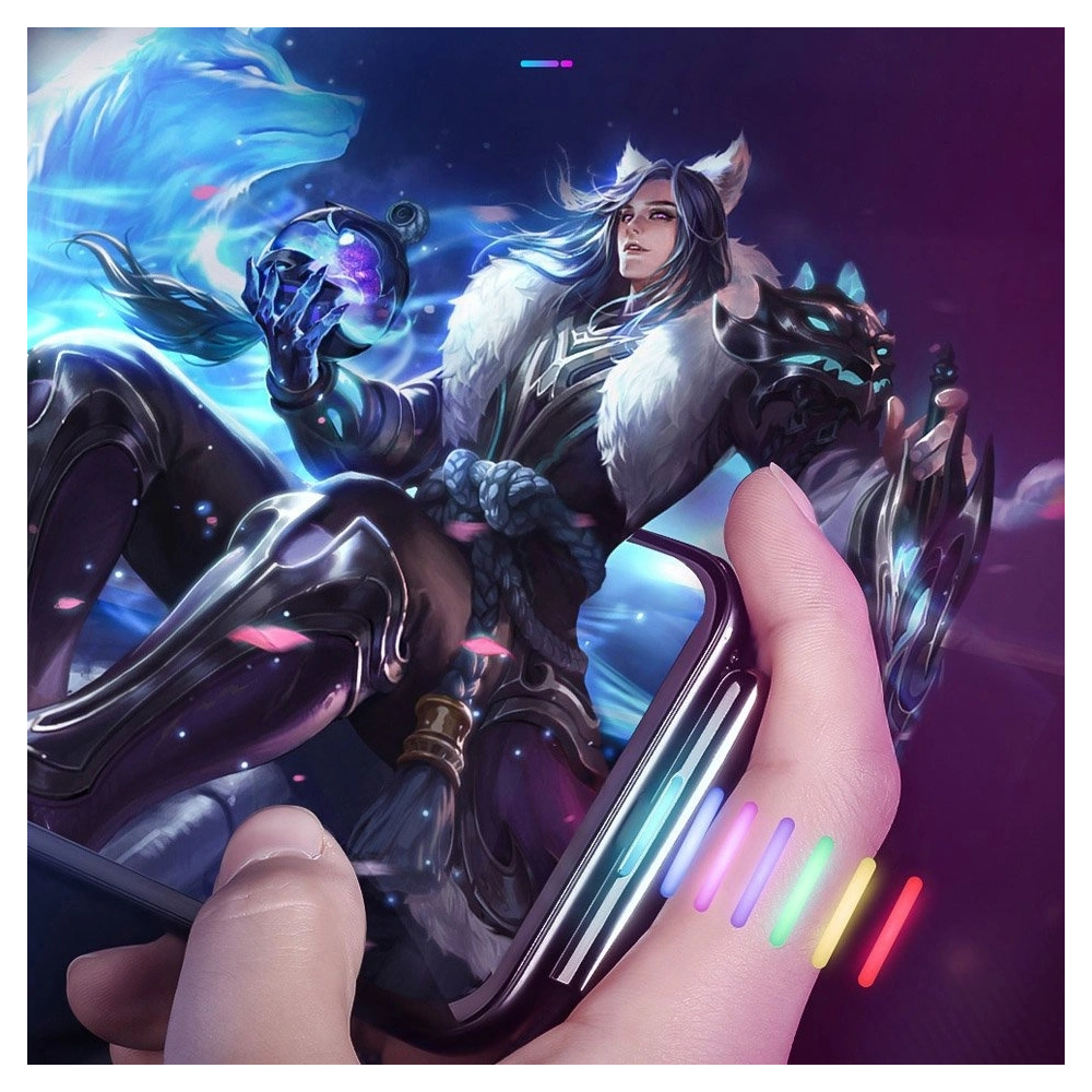 Baseus kątowy nylonowy kabel przewód USB Lightning dla graczy 2.4A 1m czarny (CAL7C-A01)