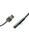 Kup Baseus kątowy nylonowy kabel przewód USB Lightning dla graczy 1.5A 2m czarny (CAL7C-B01) - BSU2285BLK - {ean13} - Sklep Home Screen