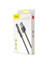 Kup Baseus úhlový nylonový kabel USB Lightning pro hráče 1.5A 2m černý (CAL7C-B01) - BSU2285BLK - {ean13} - Sklep Home Screen