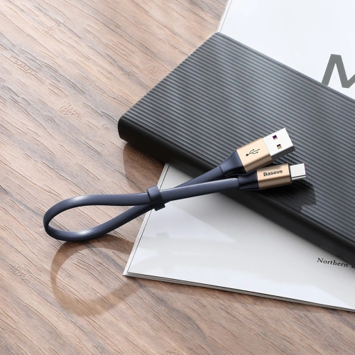 Buy Baseus Simple HW Quick Charge Charging Data Cable USB For Type-C 5A 40W 23cm gold (CATMBJ-BV3) - BSU2287GLD - {ean13} - Home Screen Store Europe