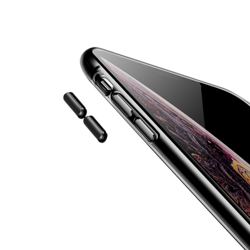 Kup Baseus Átlátszó Key megerősített tok gélkerettel Apple iPhone XS Max fekete (WIAPIPH65-QA01) - BSU2330BLK - {ean13} - Sklep Home Screen