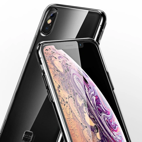 Kup Baseus Átlátszó Key megerősített tok gélkerettel Apple iPhone XS Max fekete (WIAPIPH65-QA01) - BSU2330BLK - {ean13} - Sklep Home Screen