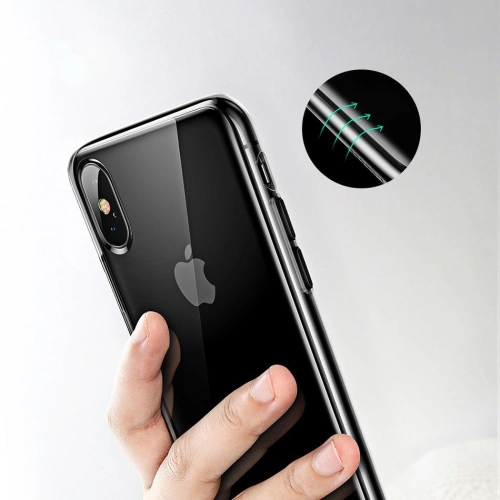 Kup Baseus Átlátszó Key megerősített tok gélkerettel Apple iPhone XS Max fekete (WIAPIPH65-QA01) - BSU2330BLK - {ean13} - Sklep Home Screen