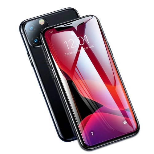 Buy Baseus 0.23mm curved-screen tempered glass screen protector with crack-resistant edges For iPhone XR / iPhone 11 Black (SGAPIPH6 - BSU2348BLK - {ean13} - Home Screen Store Europe