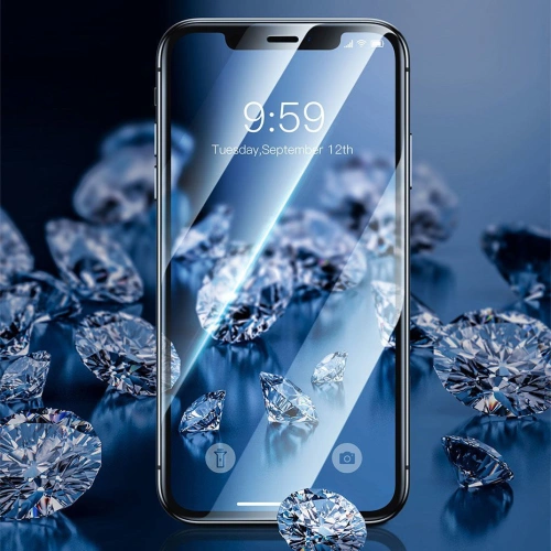 Buy Baseus 0.23mm curved-screen tempered glass screen protector with crack-resistant edges For iPhone XR / iPhone 11 Black (SGAPIPH6 - BSU2348BLK - {ean13} - Home Screen Store Europe