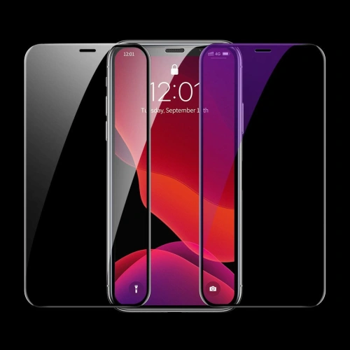 Buy Baseus 0.23mm curved-screen tempered glass screen protector with crack-resistant edges For iPhone XR / iPhone 11 Black (SGAPIPH6 - BSU2348BLK - {ean13} - Home Screen Store Europe