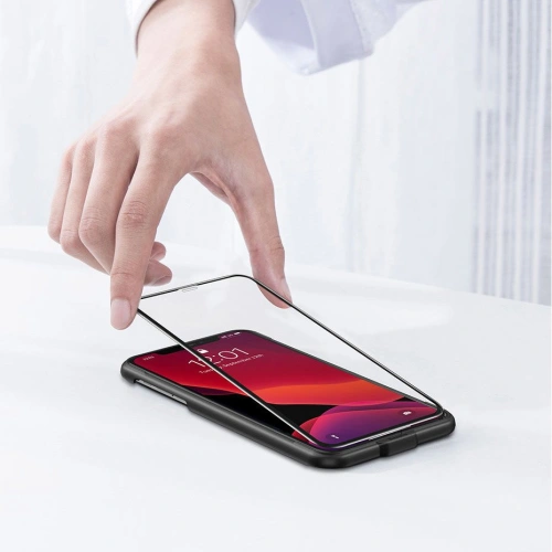 Buy Baseus 0.23mm curved-screen tempered glass screen protector with crack-resistant edges For iPhone XR / iPhone 11 Black (SGAPIPH6 - BSU2348BLK - {ean13} - Home Screen Store Europe