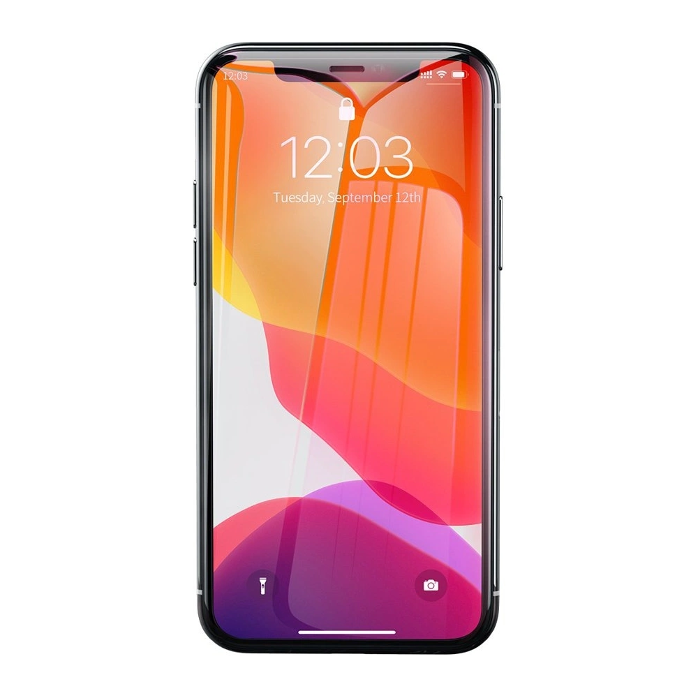 Baseus szkło hartowane 0.3mm 9H Apple iPhone 11/XR + pozycjoner (SGAPIPH61-LS02)